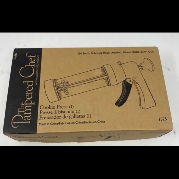 The Pampered Chef Kitchen The Pampered Chef Cookie Press 525 White